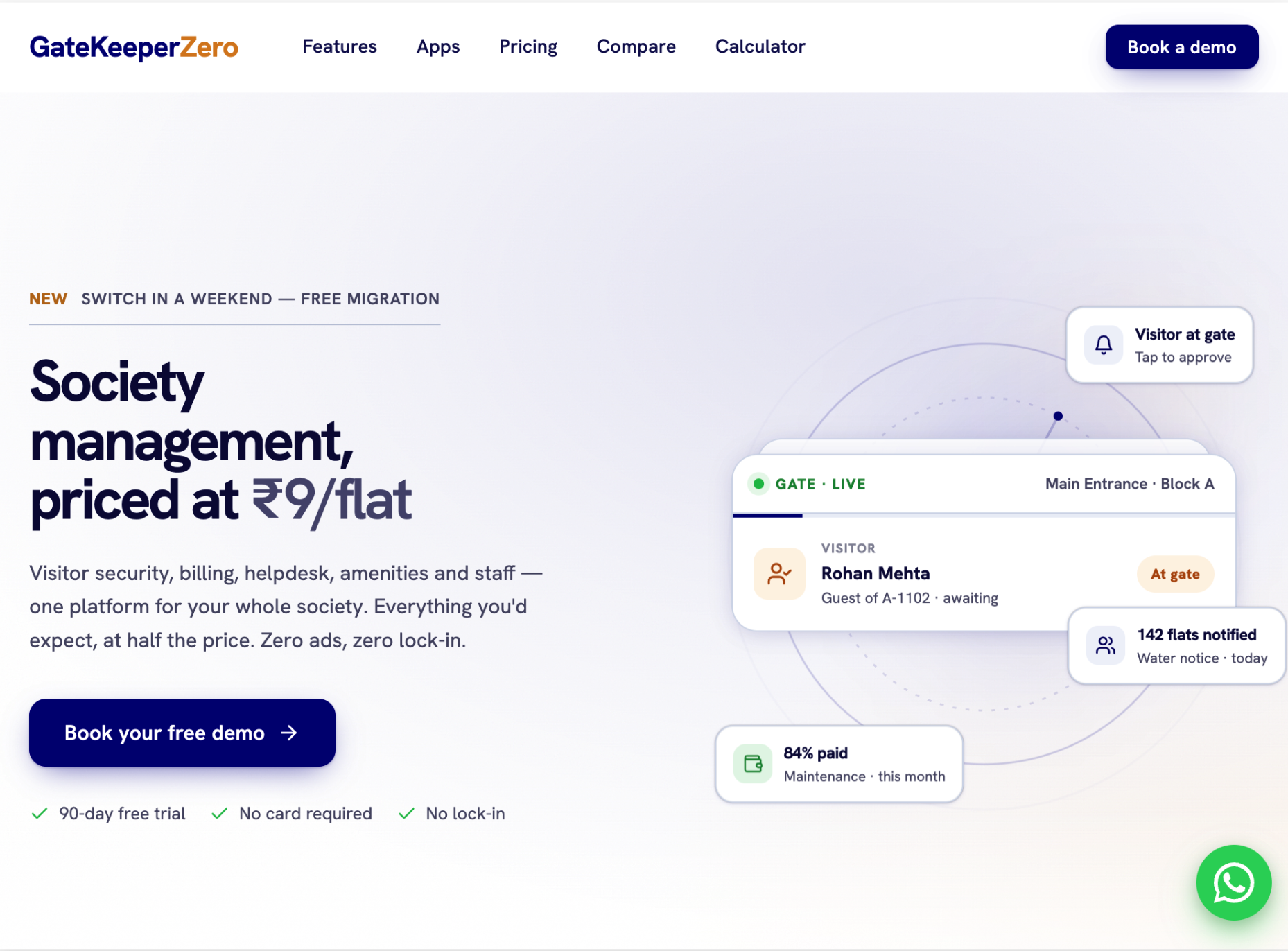 GateKeeperZero web admin — society management platform